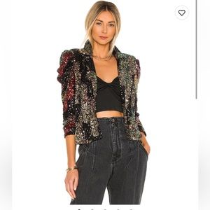 BlankNYC Sequin Trucker jacket size small